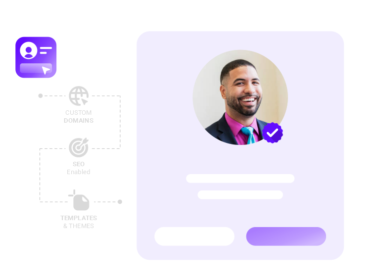 Screenshot of the app biolink editing page