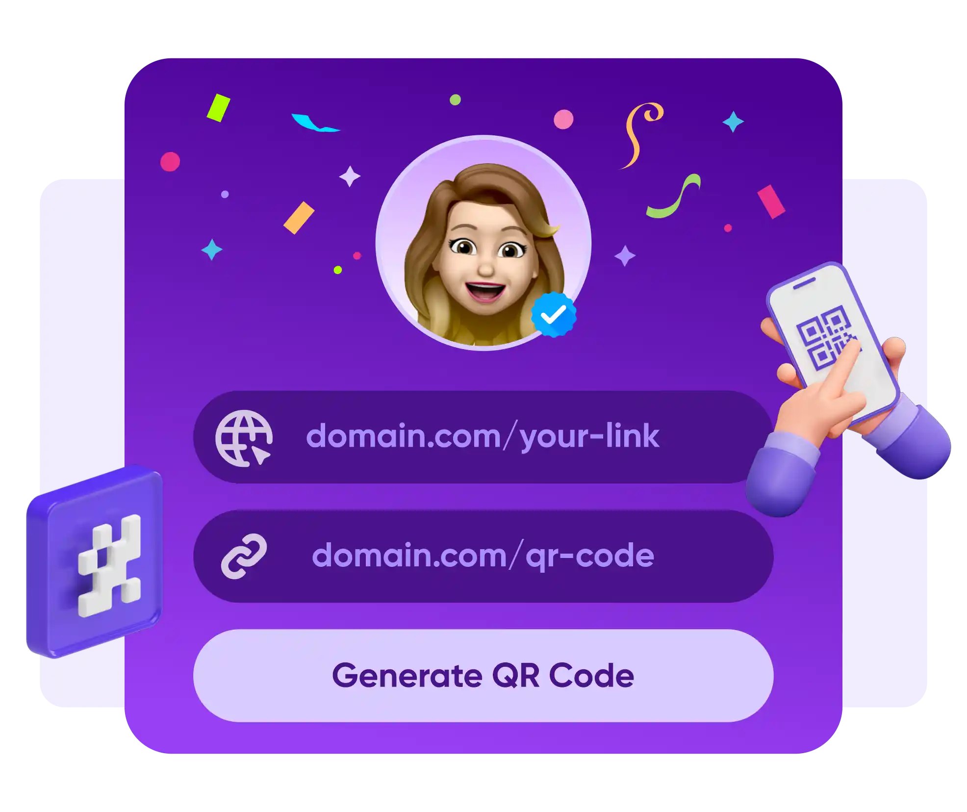 Screenshot of the app QR code system page